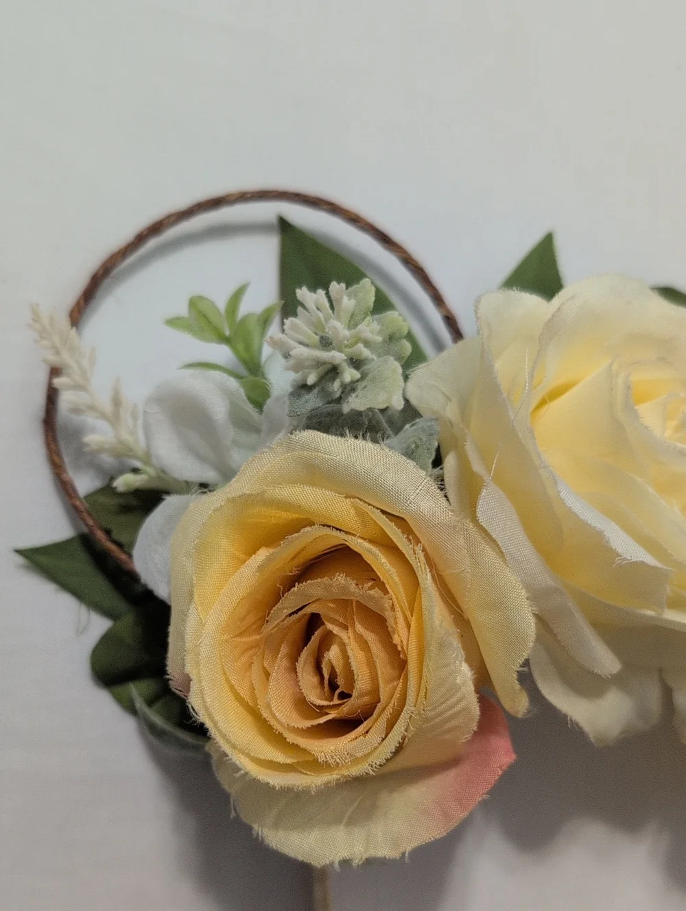 Disney Floral Yellow Rose Ears Headband Used